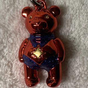 NWOT Coach Marvel Ltd Ed Carol Danvers Bear Charm.
